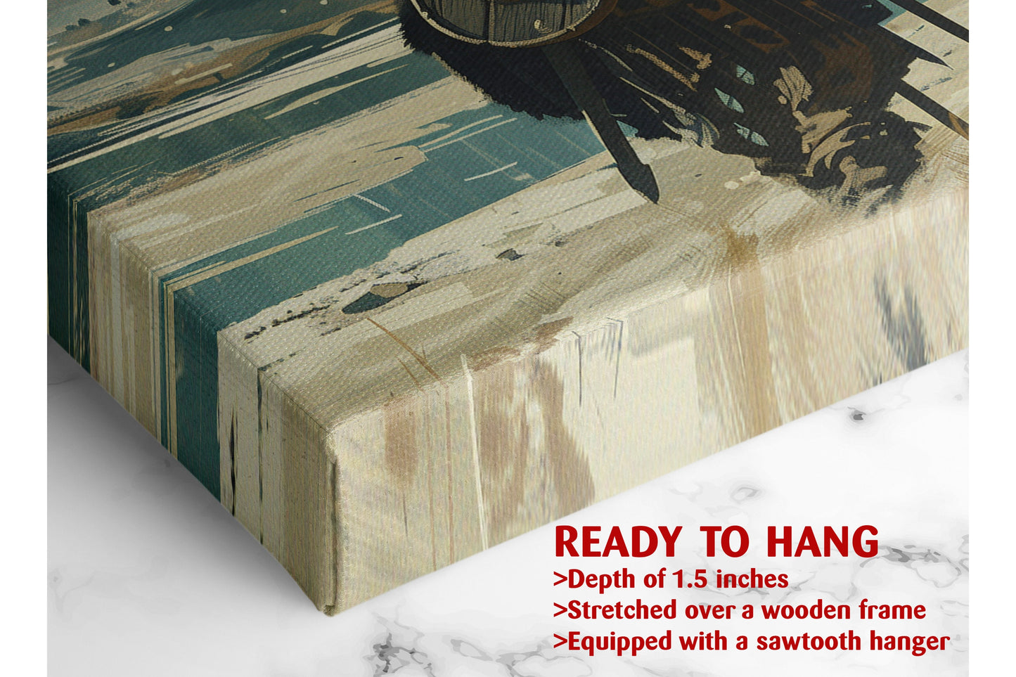 Viking Raid Canvas Print – Historic Wall Art | Ready to Hang or Rolled Canvas