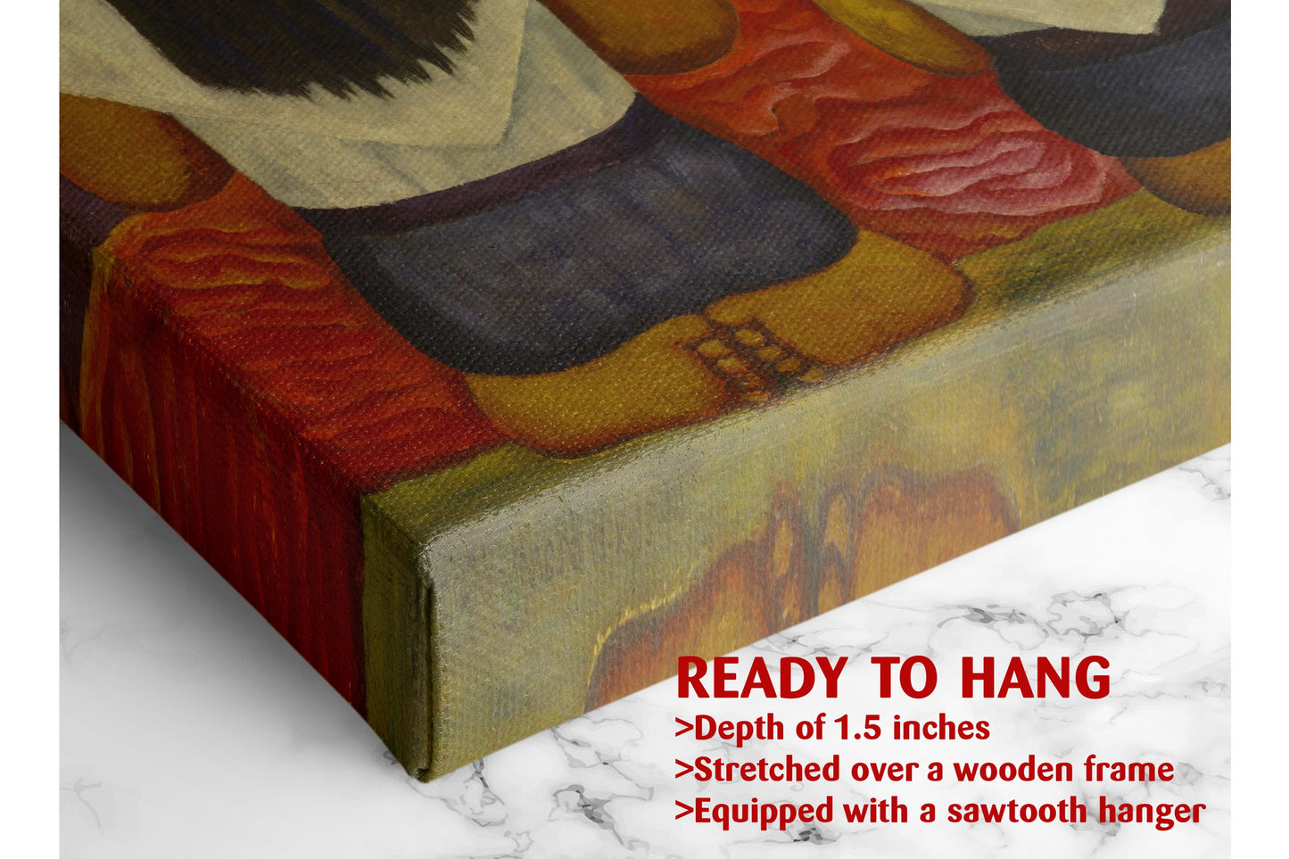 Diego Rivera Canvas Print - Flower Festival Art | Museum Quality Mexican Wall Decor