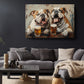 Bulldog Canvas Print - Beer Drinking Dogs Wall Art | Ready to Hang Canvas Decor