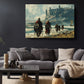 Viking Raid Canvas Print – Historic Wall Art | Ready to Hang or Rolled Canvas