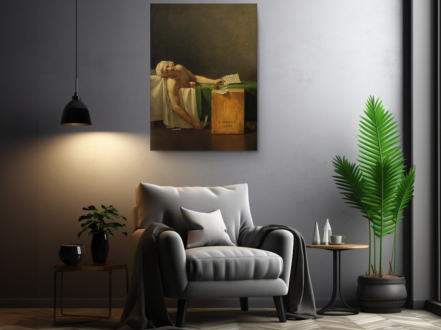 Death of Marat Canvas – Jacques-Louis David Reproduction | Ready to Hang or Rolled