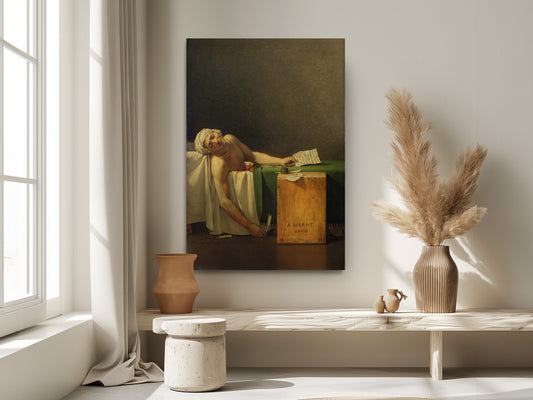 Death of Marat Canvas – Jacques-Louis David Reproduction | Ready to Hang or Rolled