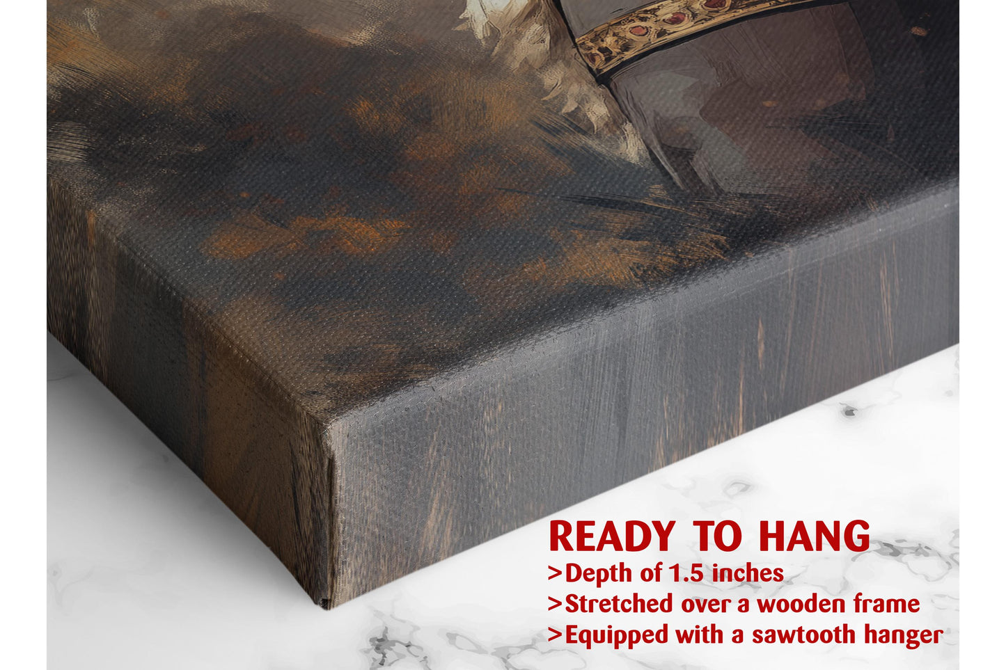 African Warrior Canvas Art - Strong Man Painting Print | Museum Quality Decor