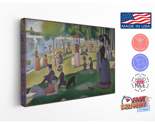 Seurat La Grande Jatte Print – Large Canvas Wall Art | Museum Quality, Fade Resistant