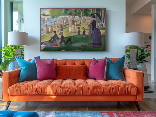 Seurat La Grande Jatte Print – Large Canvas Wall Art | Museum Quality, Fade Resistant