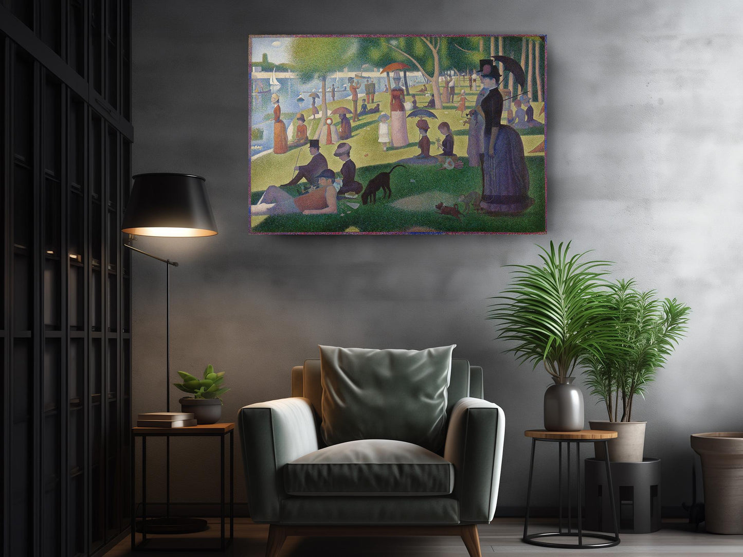 Seurat La Grande Jatte Print – Large Canvas Wall Art | Museum Quality, Fade Resistant