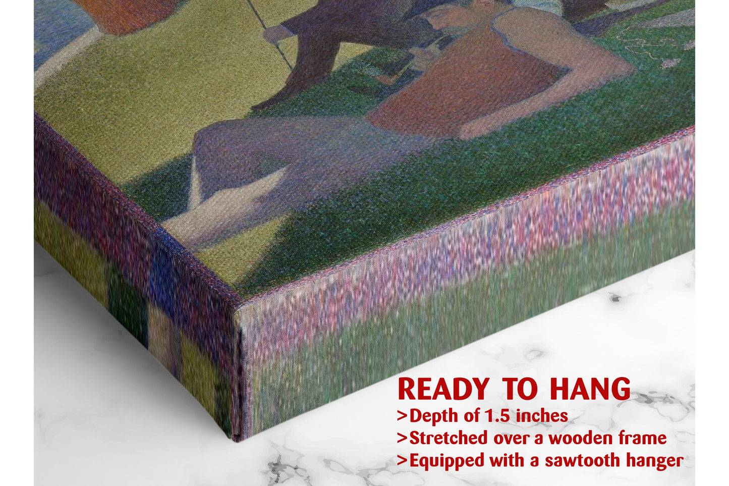 Seurat La Grande Jatte Print – Large Canvas Wall Art | Museum Quality, Fade Resistant