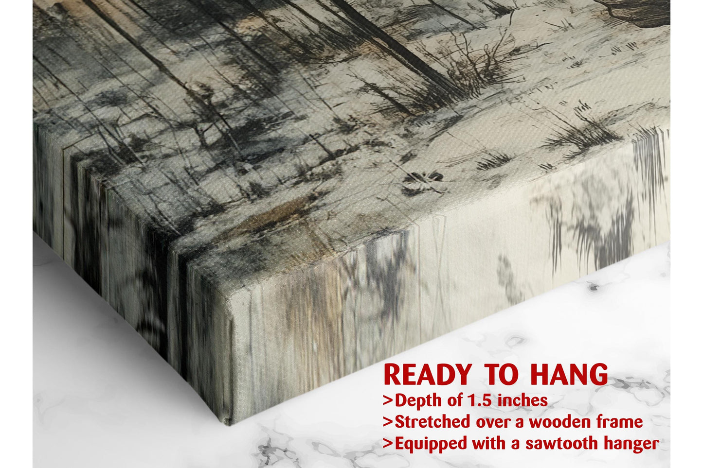 Gothic Romance Wall Art – Skeleton Couple Canvas Print | Museum Quality Decor