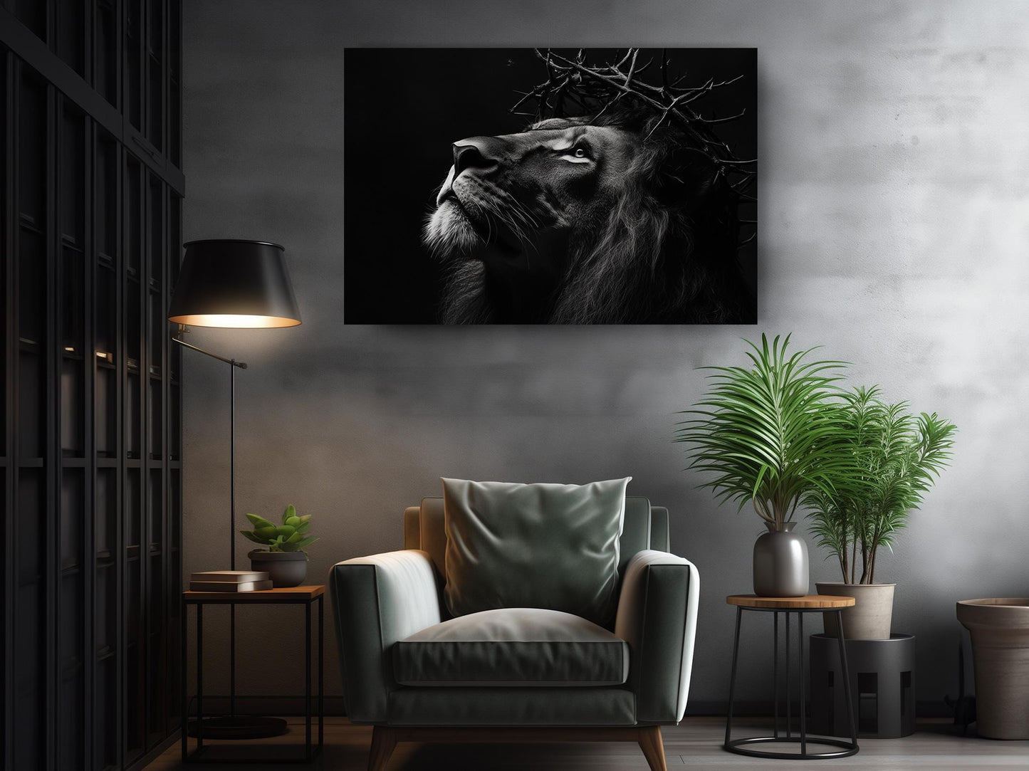 Lion of Judah Canvas Print – Christian Wall Decor | Faith Artwork Ready to Hang