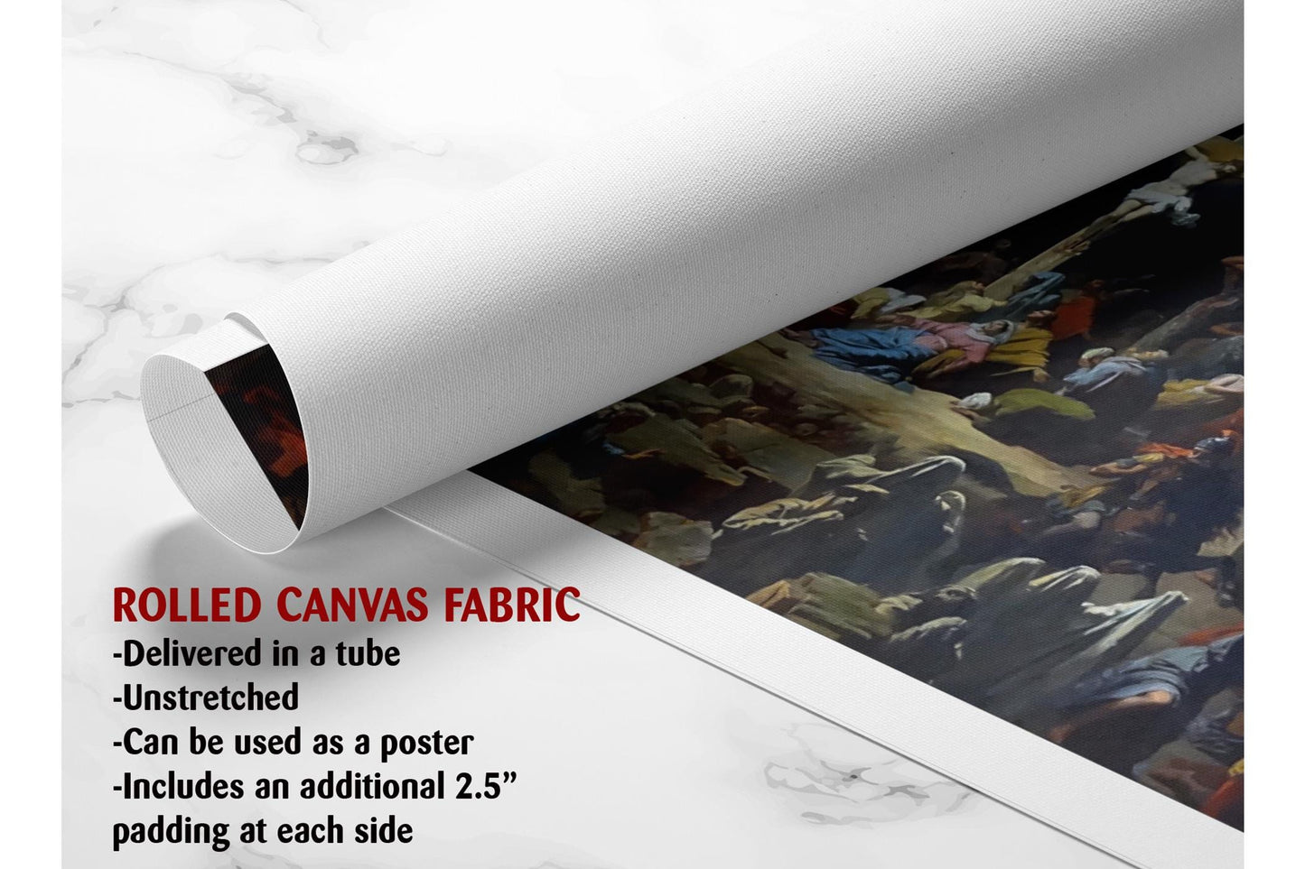 Religious Canvas Print – The Last Sigh of Christ by Julien Michel Gué | Museum Quality Art