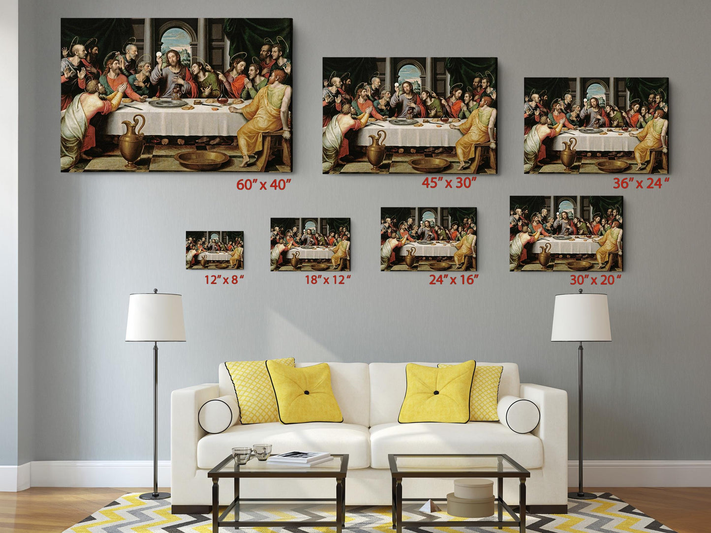 Last Supper Wall Art - Renaissance Oil Painting Canvas Art Print | Museum Quality