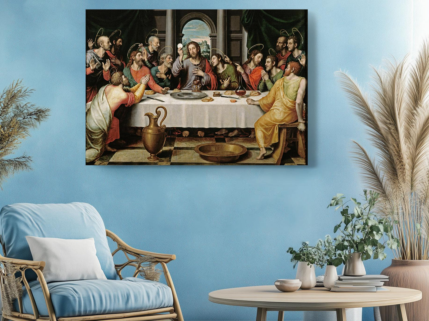 Last Supper Wall Art - Renaissance Oil Painting Canvas Art Print | Museum Quality