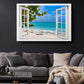 Ocean View Canvas Print - Ready to Hang Coastal Beach Wall Art on Wood Frame