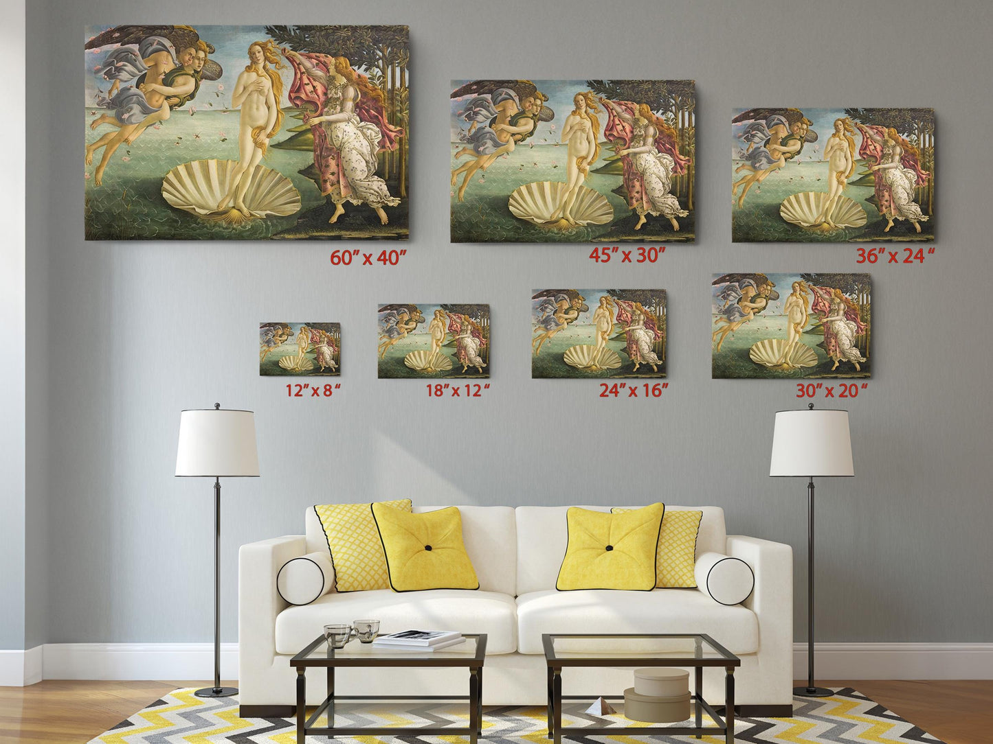 Birth of Venus Canvas Print – Botticelli Reproduction | Museum Canvas Art, Ready to Hang