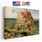 Tower of Babel Canvas Print – Renaissance Artwork Museum Quality Canvas Wall Decor