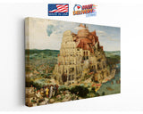 Tower of Babel Canvas Print – Renaissance Artwork Museum Quality Canvas Wall Decor