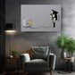 Banksy Monkey Canvas Print - Urban Street Art Wall Décor | Ready to Hang or Rolled