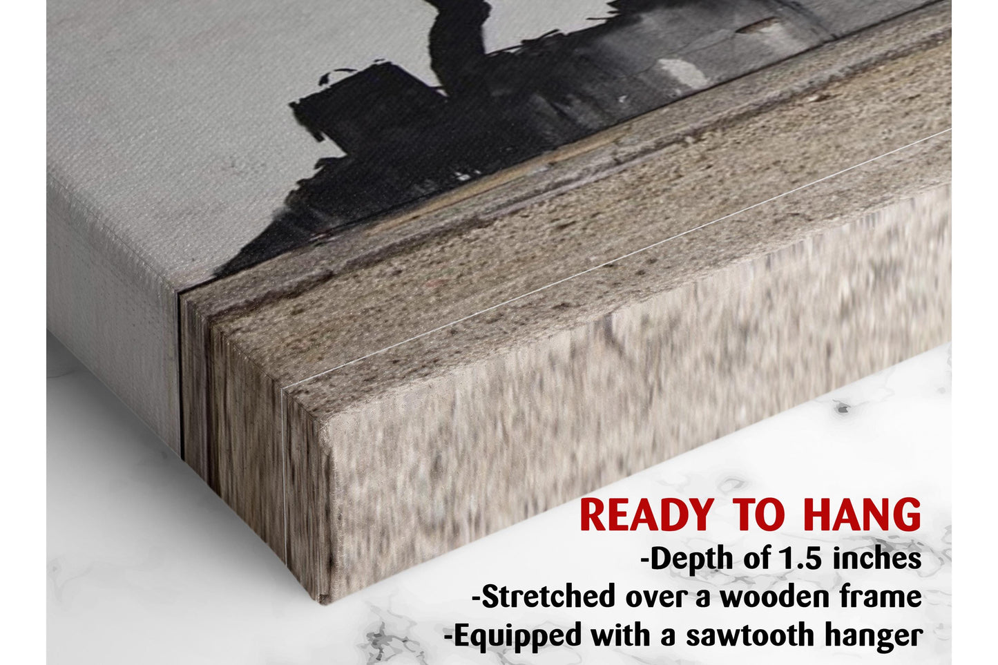 Banksy Refugee Canvas – Urban Street Art Wall Décor | Ready to Hang or Rolled