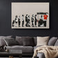 Banksy Canvas Print – Urban Street Art Canvas Wall Décor | Ready to Hang or Rolled