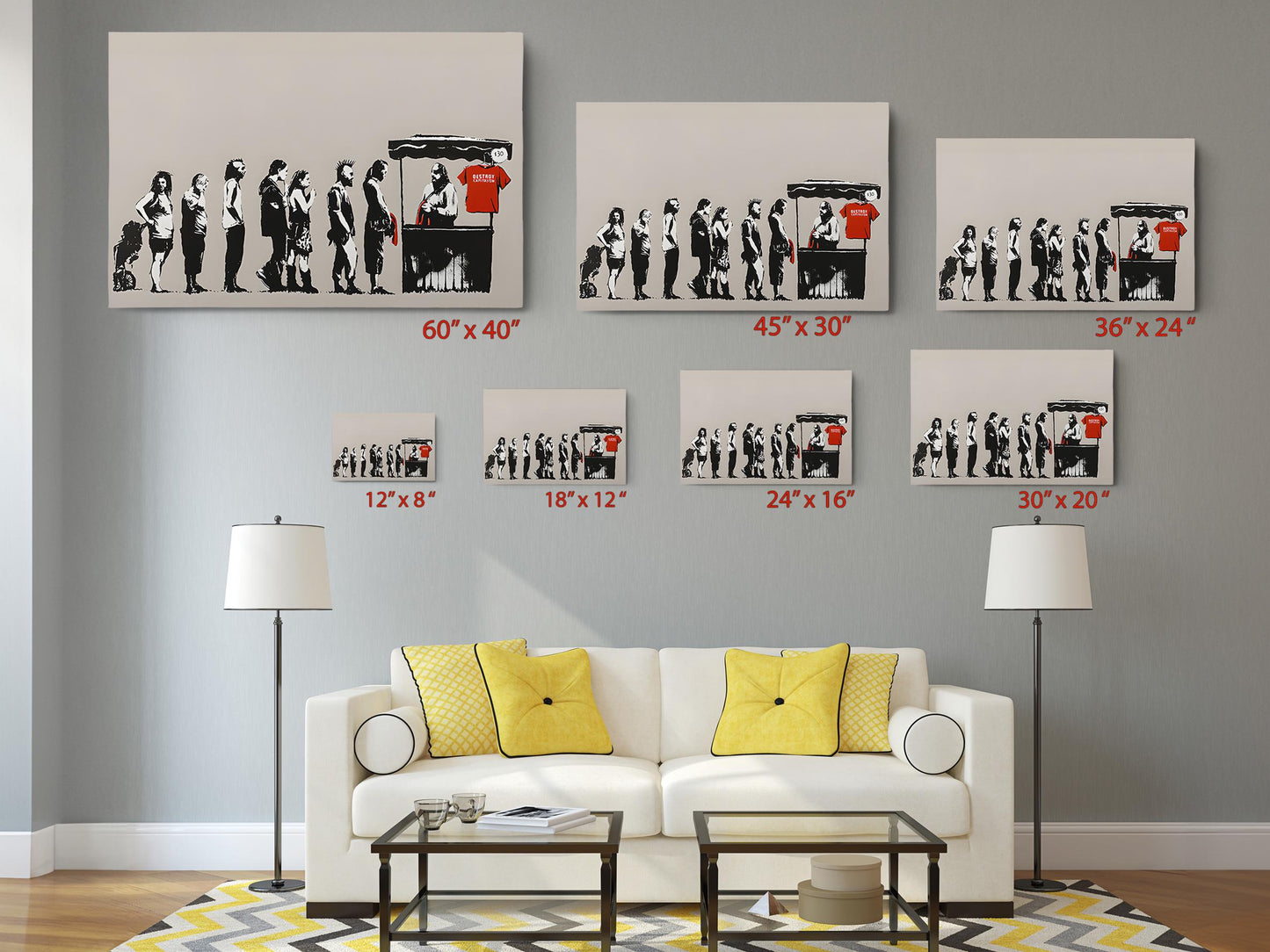 Banksy Canvas Print – Urban Street Art Canvas Wall Décor | Ready to Hang or Rolled