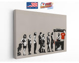 Banksy Canvas Print – Urban Street Art Canvas Wall Décor | Ready to Hang or Rolled