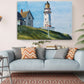 Nubble Lighthouse Canvas Print – Coastal Wall Art | Ready to Hang or Rolled