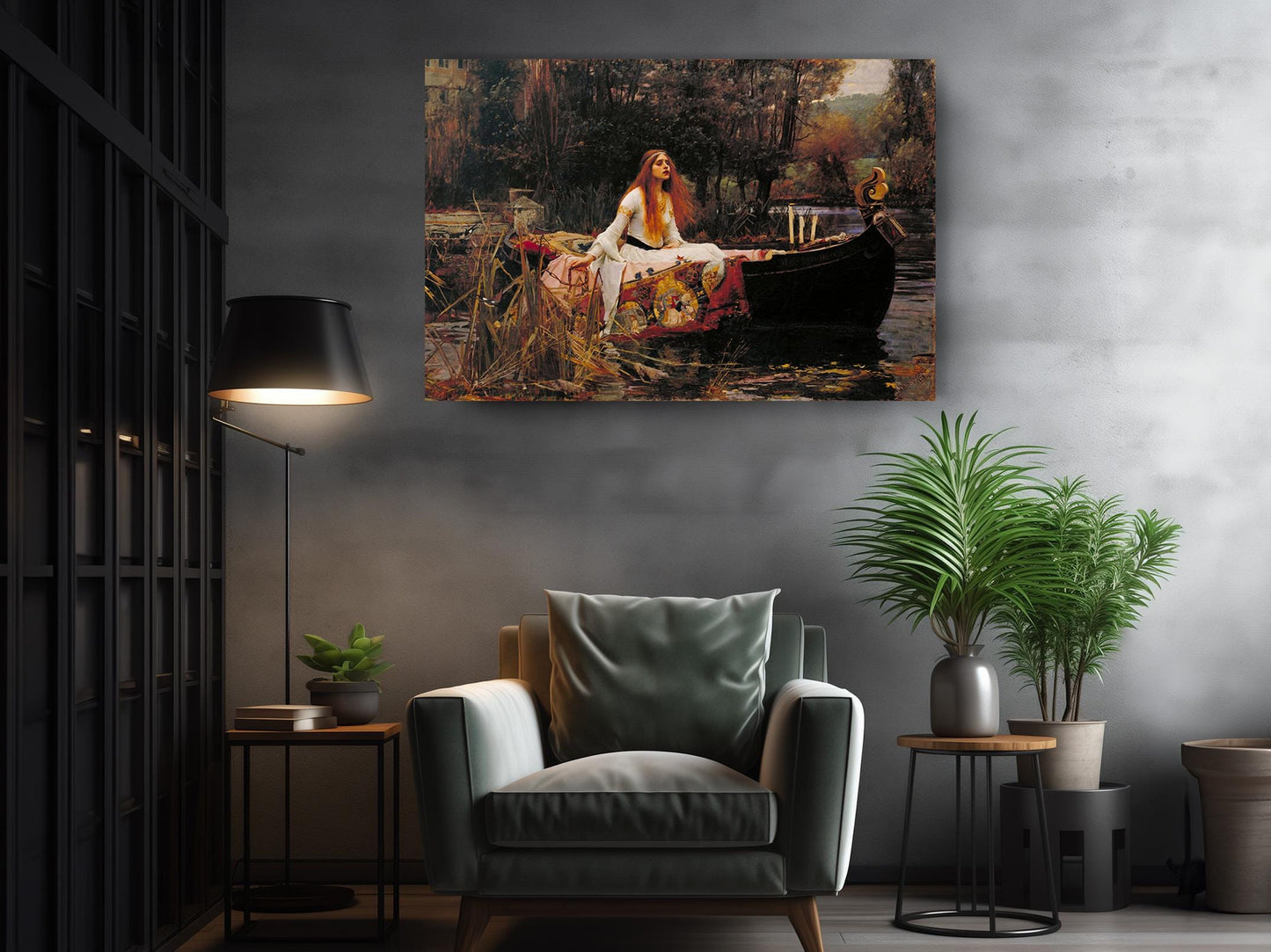 Lady of Shalott Canvas | Pre-Raphaelite Art - Museum Quality Wall Print