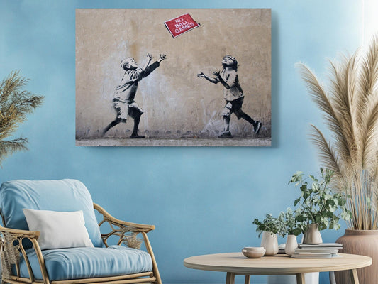 Banksy Canvas Print – Urban Street Art Wall Décor | Ready to Hang or Rolled Canvas
