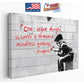 Canvas Art Print - Banksy Style Ready to Hang Museum Quality Wall Decor