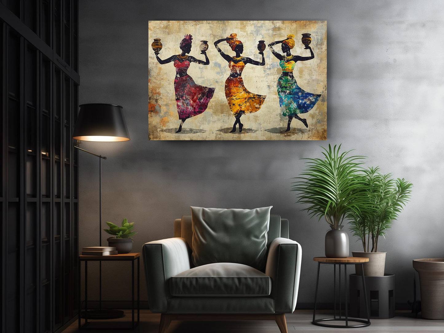 African Dance Canvas Art – Tribal Wall Decor | Modern Home Prints Ready to Hang