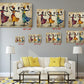 African Dance Canvas Art – Tribal Wall Decor | Modern Home Prints Ready to Hang