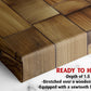 Rustic Wooden Tiles Art – Modern Wood Wall Decor | Ready To Hang Canvas Print