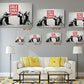 Banksy Canvas Print - Black White Red Art | Modern Wall Decor, Ready to Hang