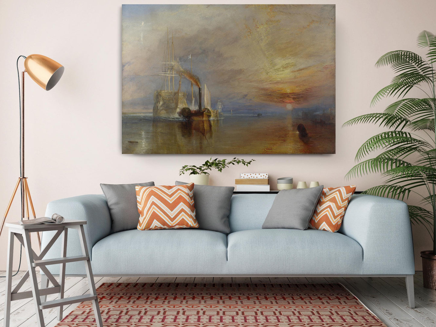 Fighting Temeraire Canvas – Sunset Ocean Sea Art | Museum Quality Print