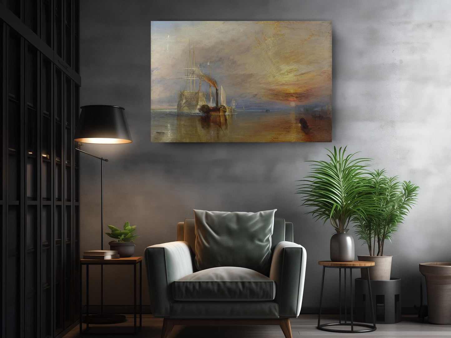 Fighting Temeraire Canvas – Sunset Ocean Sea Art | Museum Quality Print
