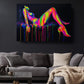 Neon Canvas Print - Abstract Woman Art | Modern Colorful Wall Decor