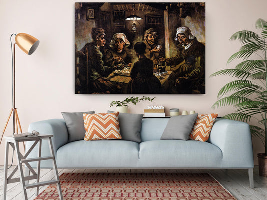 Potato Eaters Canvas Print - Van Gogh Vintage Farmhouse Wall Art | Ready to Hang