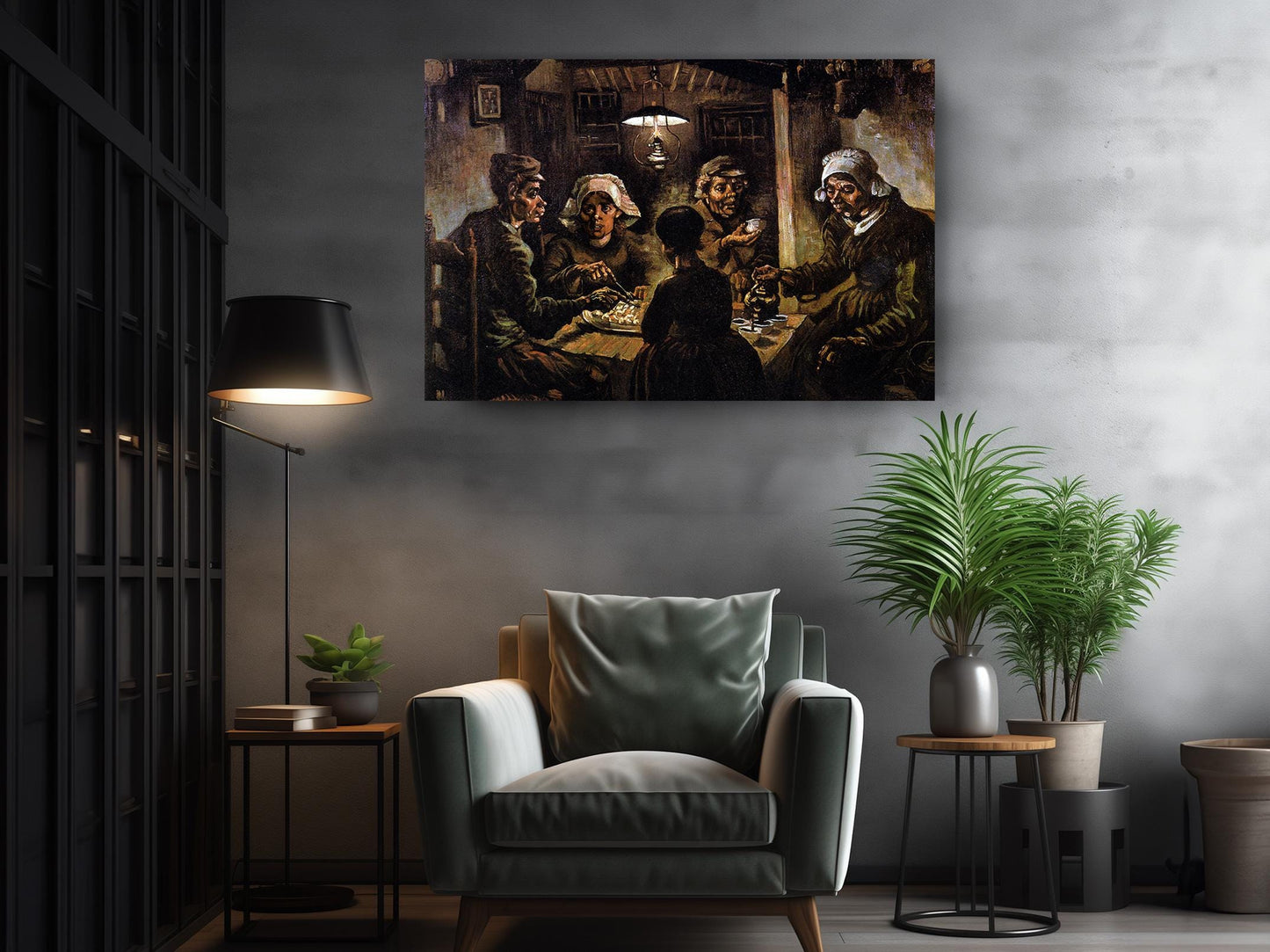 Potato Eaters Canvas Print - Van Gogh Vintage Farmhouse Wall Art | Ready to Hang