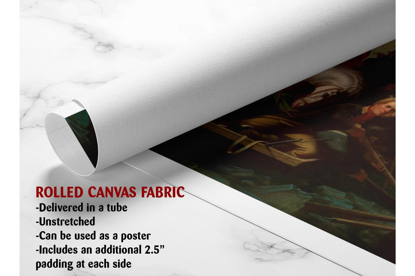 Washington Crossing Delaware Canvas - Museum Quality Historical Wall Art Print