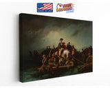 Washington Crossing Delaware Canvas - Museum Quality Historical Wall Art Print