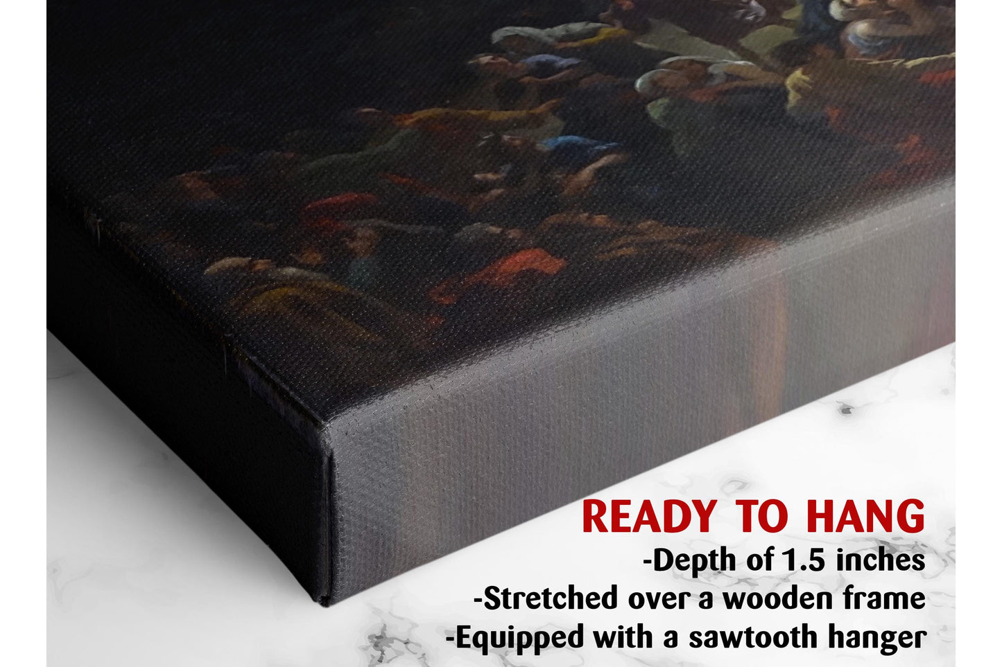 Religious Canvas Print – The Last Sigh of Christ by Julien Michel Gué | Museum Quality Art