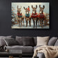 Christmas Donkey Canvas - Funny Holiday Wall Art | Handcrafted Ready to Hang Print