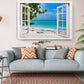 Ocean View Canvas Print - Ready to Hang Coastal Beach Wall Art on Wood Frame