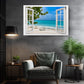 Ocean View Canvas Print - Ready to Hang Coastal Beach Wall Art on Wood Frame
