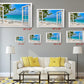 Ocean View Canvas Print - Ready to Hang Coastal Beach Wall Art on Wood Frame