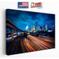 Houston Cityscape Canvas – Motivational Wall Art | Texas City Wall Decor Print