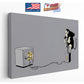 Banksy Monkey Canvas Print - Urban Street Art Wall Décor | Ready to Hang or Rolled
