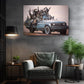 Banksy Canvas Print - Blue Truck Urban Street Art | Museum Quality Canvas Wall Decor