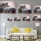 Banksy Canvas Print - Blue Truck Urban Street Art | Museum Quality Canvas Wall Decor