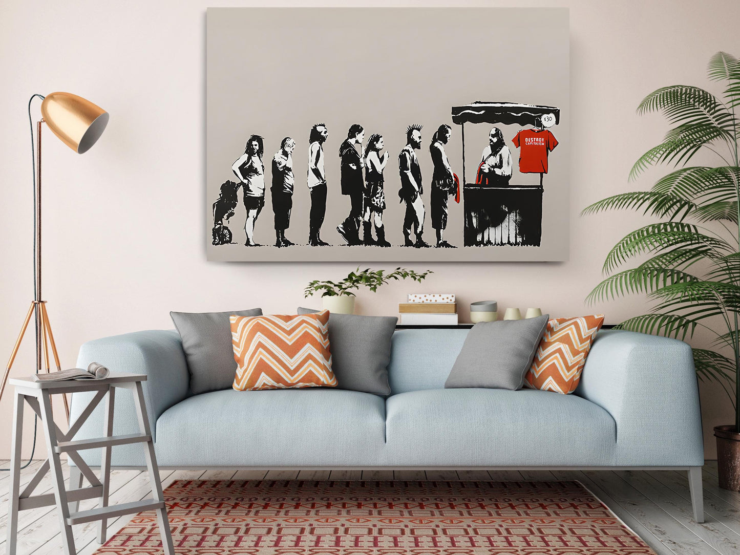 Banksy Canvas Print – Urban Street Art Canvas Wall Décor | Ready to Hang or Rolled